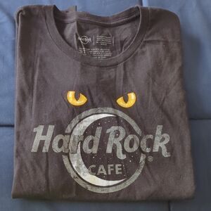 Hard Rock Cafe Charcoal Tee with Yellow Eyes